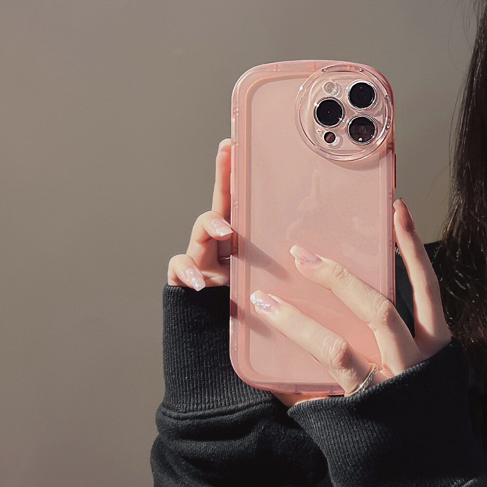 Simple Solid Color Transparent Soft Silicone Cute Casing IPhone 15 15plus 15pro 15promax 14 14plus 14pro 14promax  13 13Pro 13pro Max  12 12Pro 12Pro Max 11 11Pro 11ProMax XS Max XR XS Case for I Fashion Phone Cover