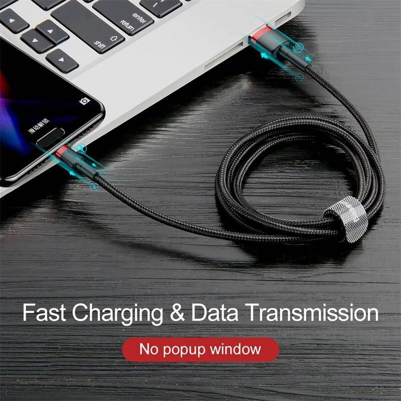 Baseus Cáp USB Type C Dây Sạc Dữ Liệu Cho Samsung Poco Cáp Sạc Nhanh 3.0 Sạc Nhanh USB C Cho Huawei Xiaomi USB-C Dây Sạc