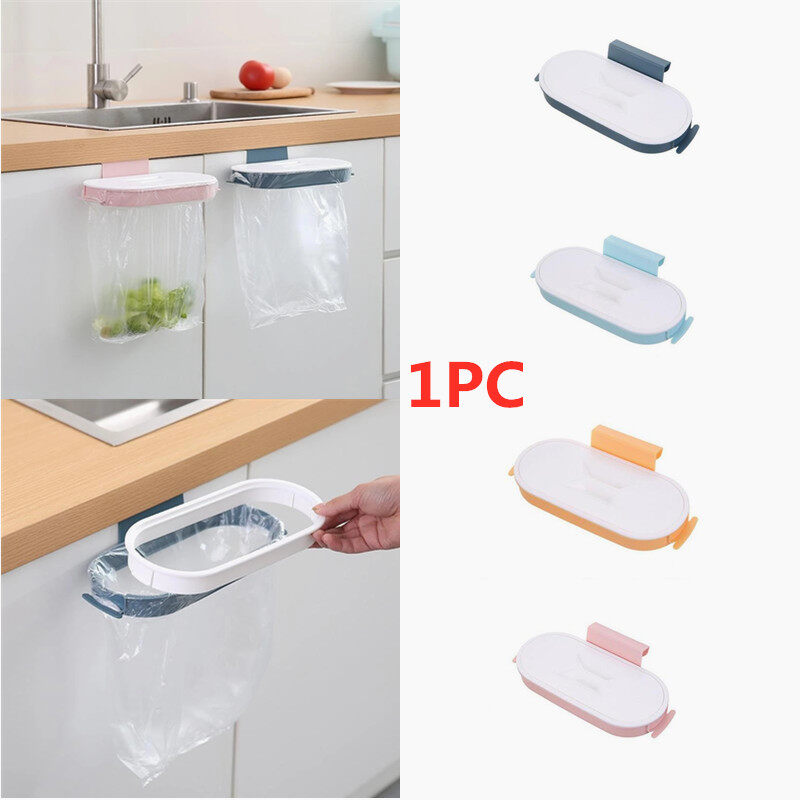 YIHONG Stainless Steel Kitchen Trash Bag Shelf Storage Organizer Back