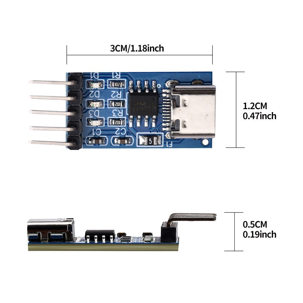 Aideepen USB to Serial USB to TTL CH340 Module with STC Microcontroller Download Adapter