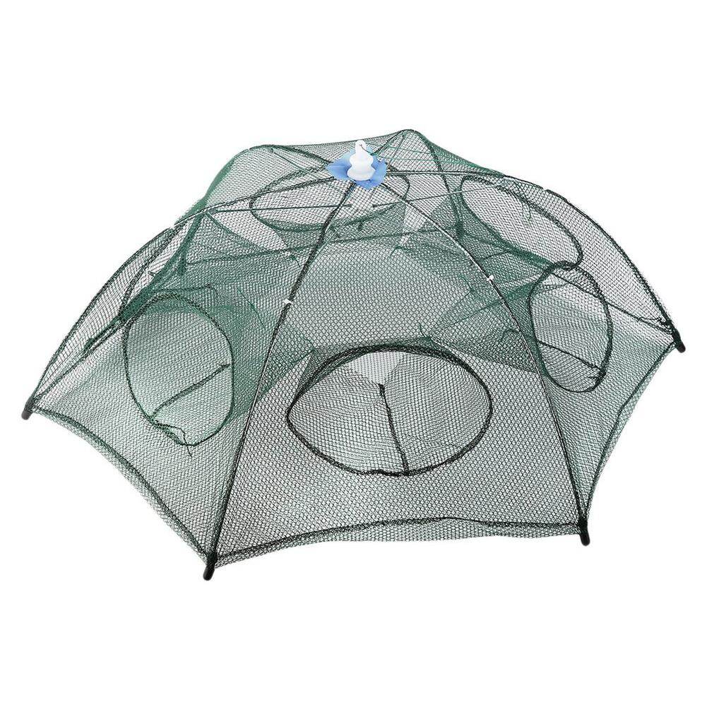 Honrane Foldable Mesh Fishing Bait Net Trap Small Fish Crab Minnow Crawdad Shrimp Cage
