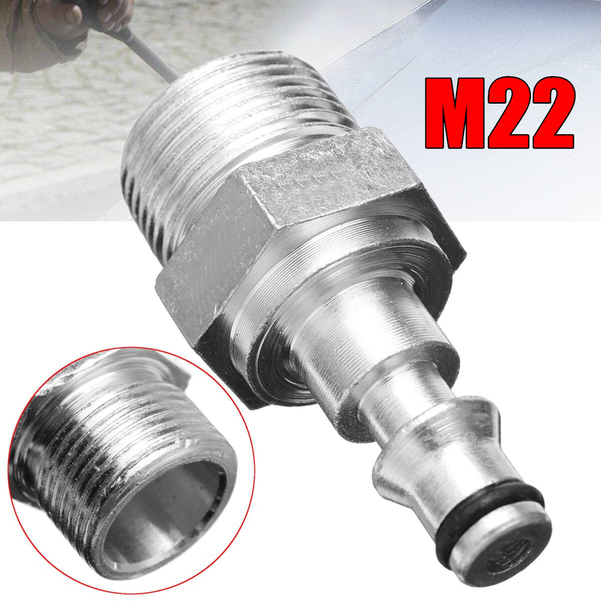 Quick Connection Pressure Washer Hose Fitting To M22 Adapter For Lavor VAX