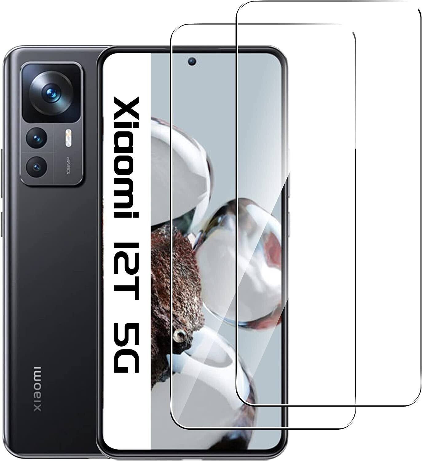2x tempered glass screen protector for xiaomi 12t / 12t pro xiaomi 11t / 11t pro 5g film cover panzerfolie