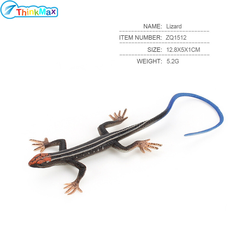 THINKMAX Realistic Wild Amphibian Animal Action Figures Simulation Chameleon Model Ornament Creative Tricky Toys For Kids