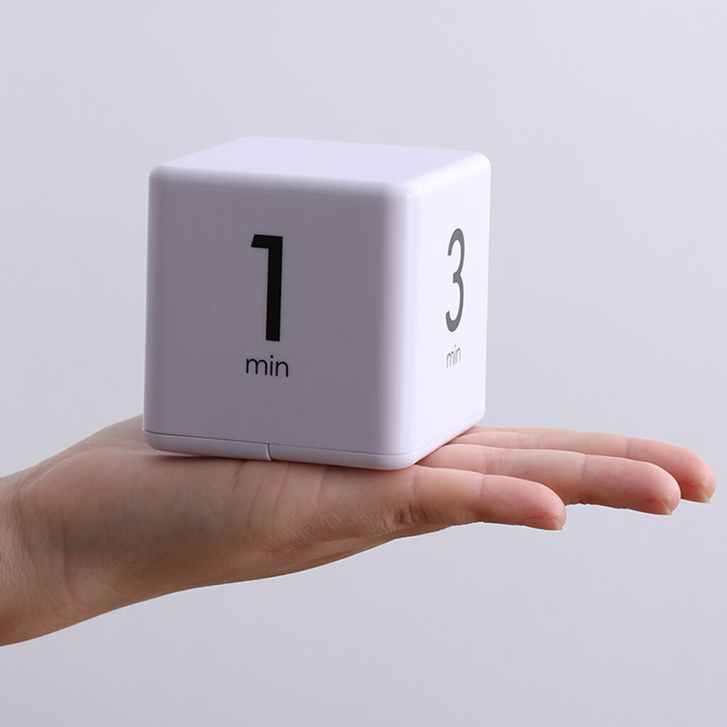 BlesiyaCube Timer Digital Timer Cooking Timer w/ LED Display