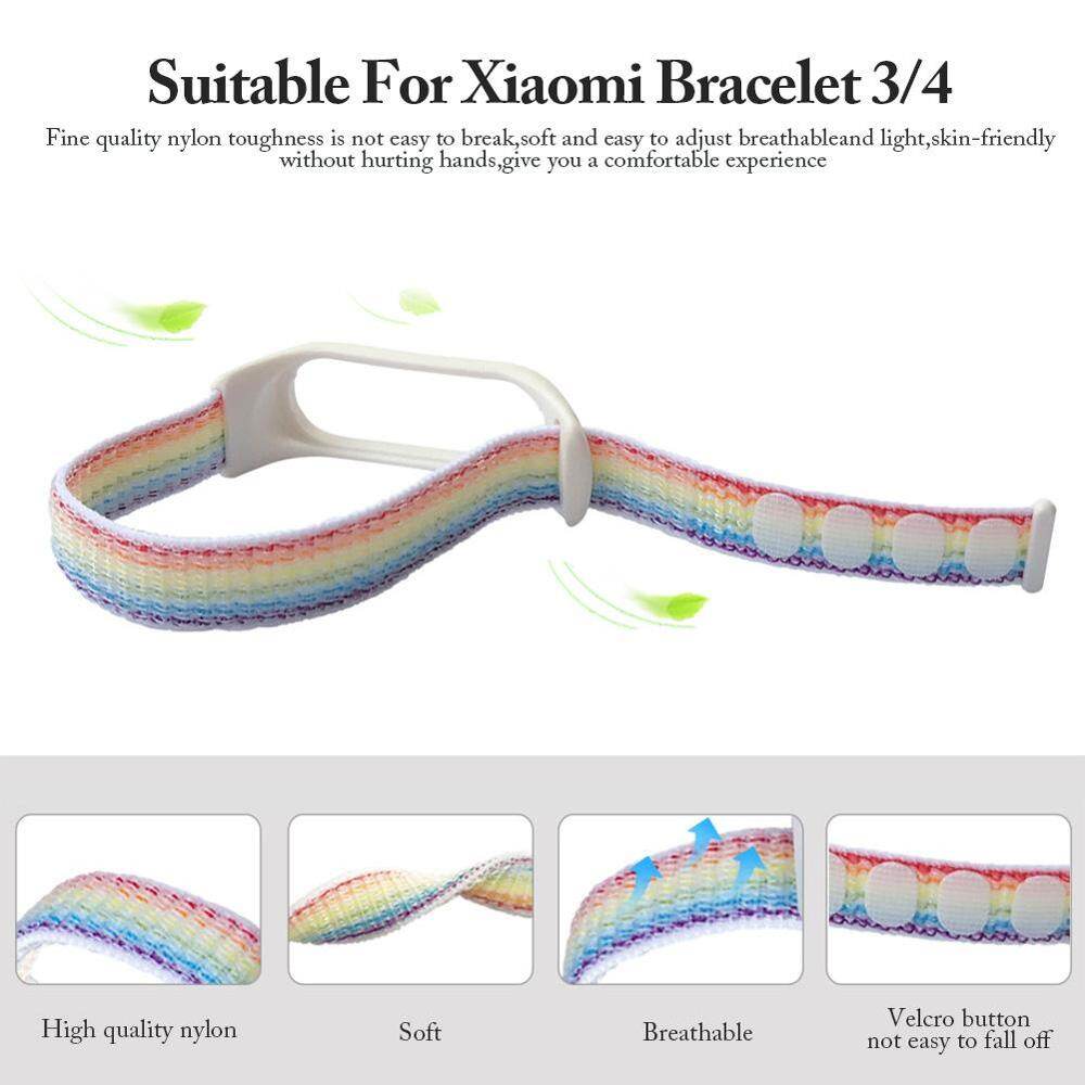 Nylon dây đeo hình vòng ban nhạc cho Xiaomi Mi Band 4 Miband 3 4 5 6 7