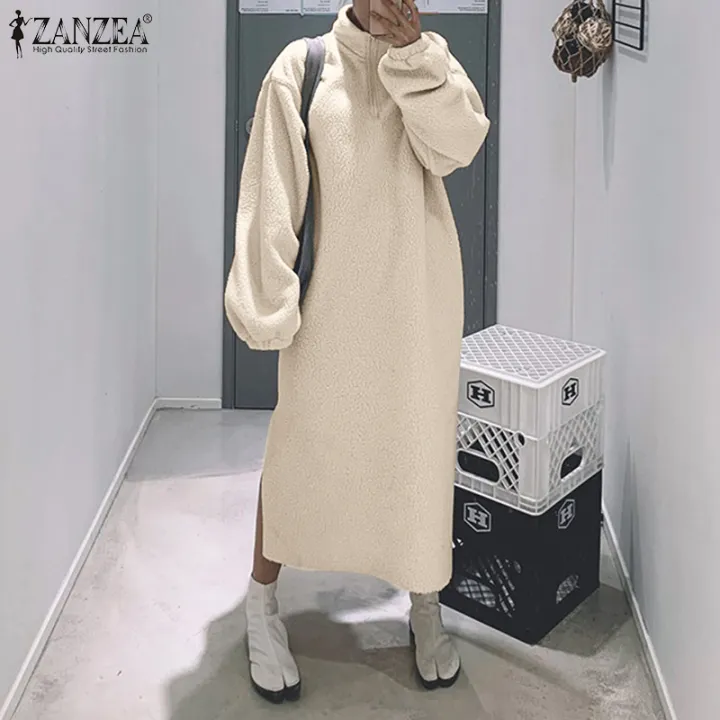 zip up jumper dress