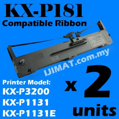 2 Units Panasonic KX-P181 KXP181 KXP 181 KX P181 KXP-181 Compatible Printer Ribbon Ink For KX-P1131 KXP1131 KXP-1131 KX P1131 / KX-P1131E KXP1131E KXP-1131E KX P1131E / KX-P3200 KXP3200 KXP-3200 KX P3200 / PR-900 PR900 Dot Matrix Printer