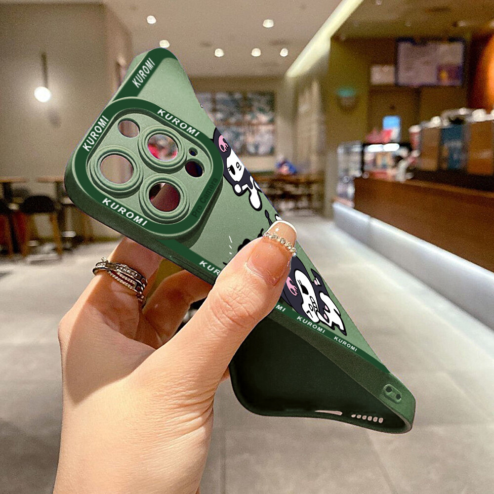 Jizetin Phone Case Casing For Redmi Note 11 Note 11 Pro Note 11 Pro 5G Note 11S Note 10 Note 10 5G Note 10 Pro Note 10S Case Girl Lovely Cartoon Kuromi Phone Case Soft Rubber Cellphone Casing New Full Cover Camera Protection Shockproof Case
