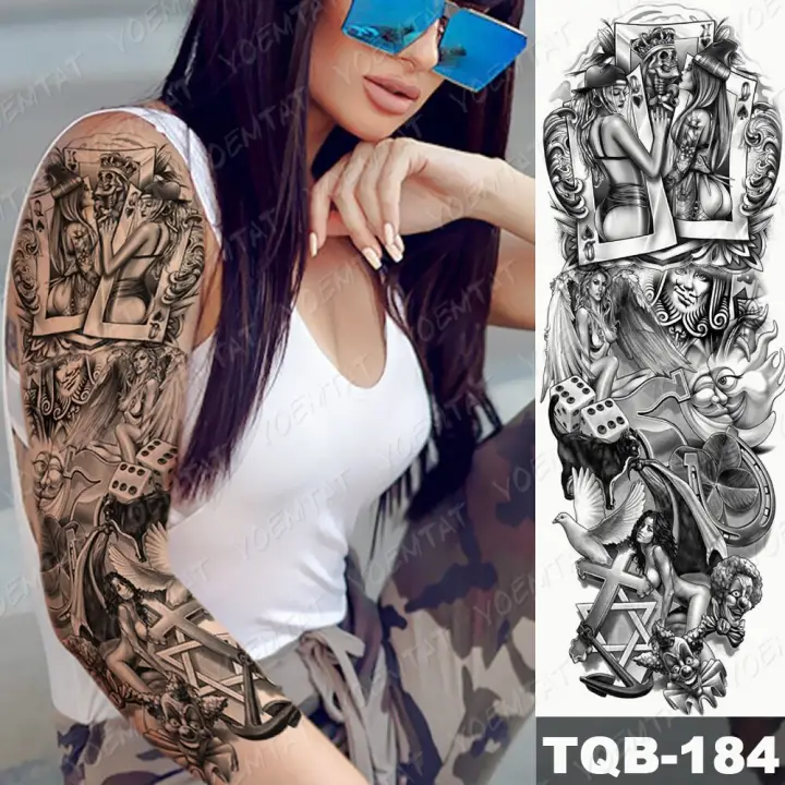 34+ Rose And Cross Tattoo Sleeve Pictures