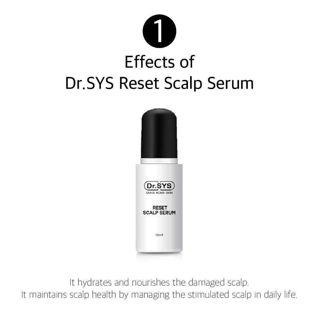 Dr.SYS] Reset Scalp Serum 90ml + 210ml (refill) / damaged