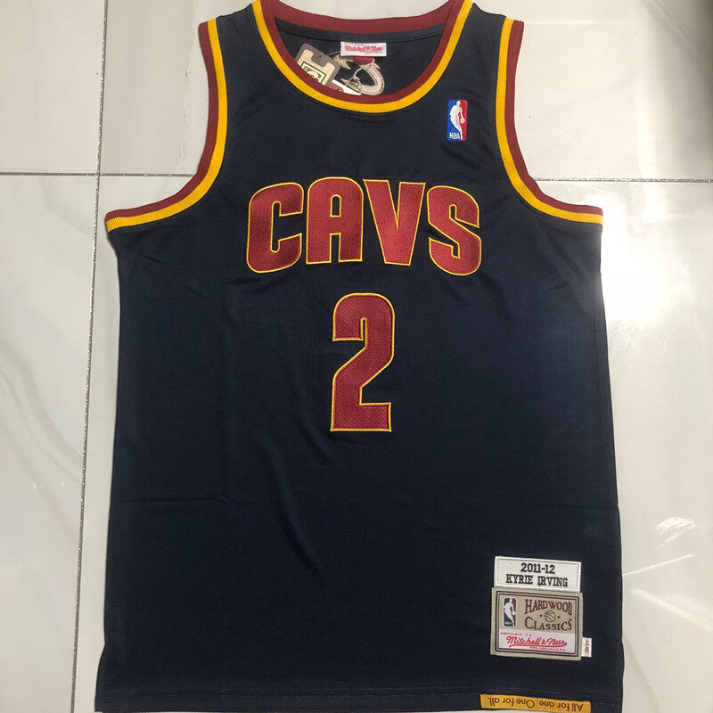 Boutique Jersey Mens Cleveland Cavaliers Kyrie Irving Mitchell Ness 2011 12 Navy Blue Hardwood Classics Jersey Lazada Singapore