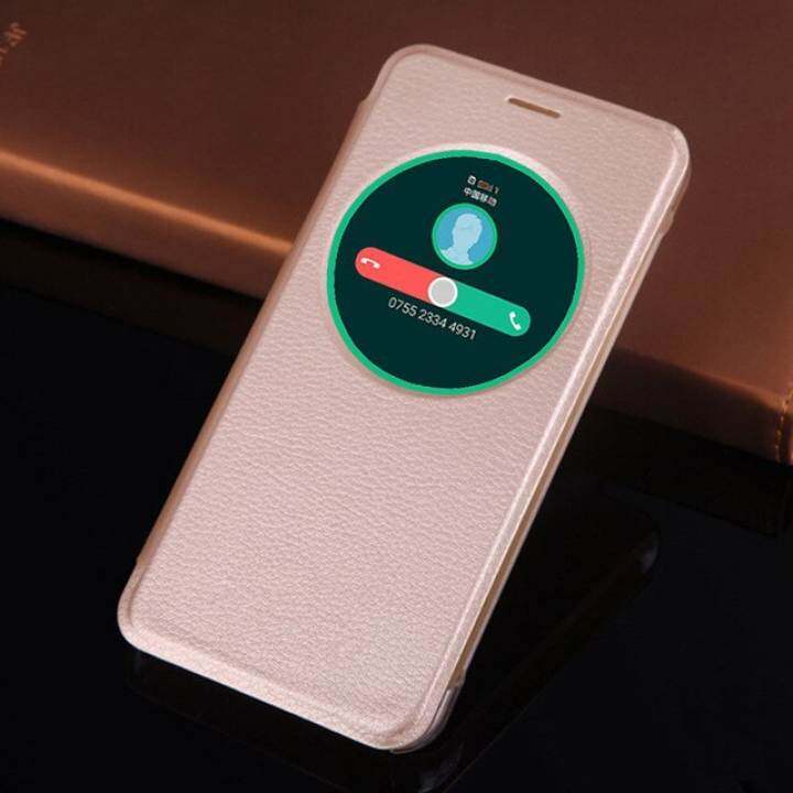 Zzooi Smart View Case With Circle Window Auto Sleep Wake Phone Bag Shockproof Flip Cover Hoslter For Asus Zenfone 3 Ze5kl Ze552kl Lazada