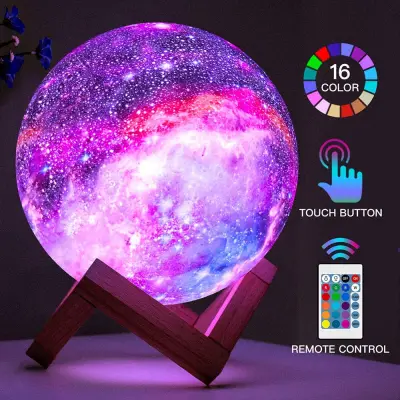Night Light Touch Lamp For Living Room Bedrooms Portable Table Bedside Lamps Smart Rechargeable Nightlight - Plug and Play Night Light Moon Novelty Table Night Bedroom Lamp Projection Lamp Starry Sky Projector Night Light Star Starry Projector