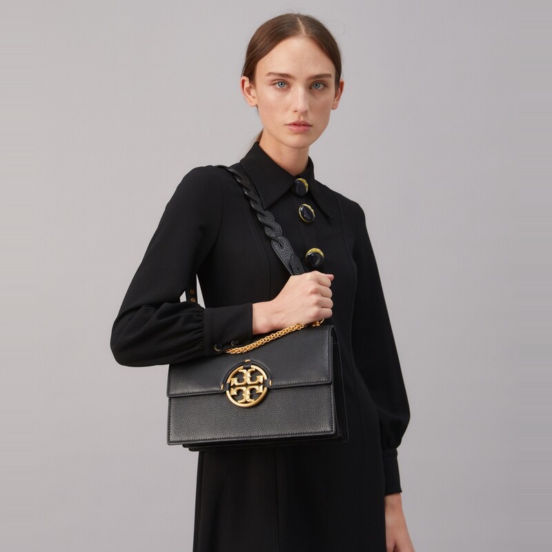 TORY BURCH [มารยาทส่งท้ายฤดูกาล] v MILLER กระเป๋าสะพาย Messenger แบบพกพาขนาดกลาง 81688 ราคา 5,881 บาท*ส่งฟรี