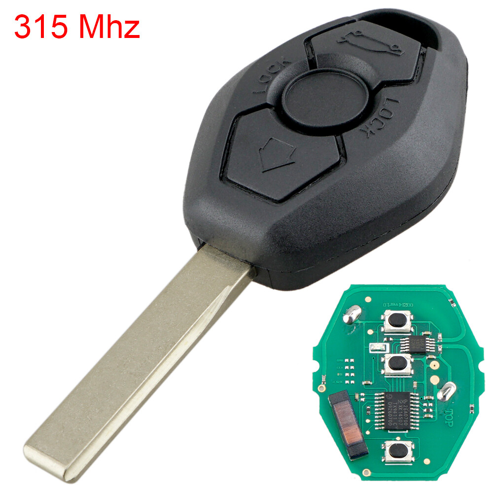 Khóa fob điều khiển từ xa cho xe hơi 315mhz, id46 phù hợp cho bmw cas2 5 series e46 e60 e83 e53 e36 e38
