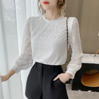 cute white lace tops