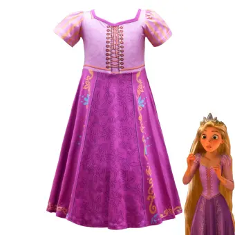 girls purple summer dress