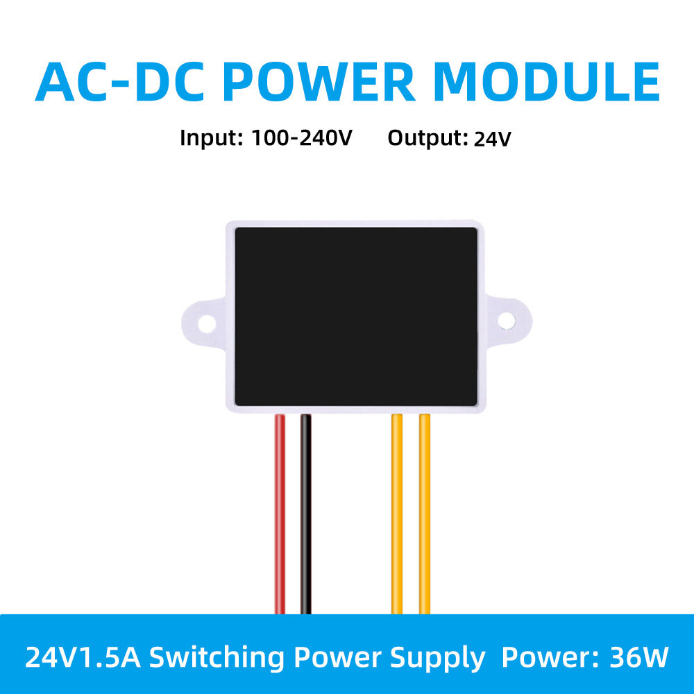 Diymore ac-dc power module input 100-240v output 220v to 12v 24v 3a 36w