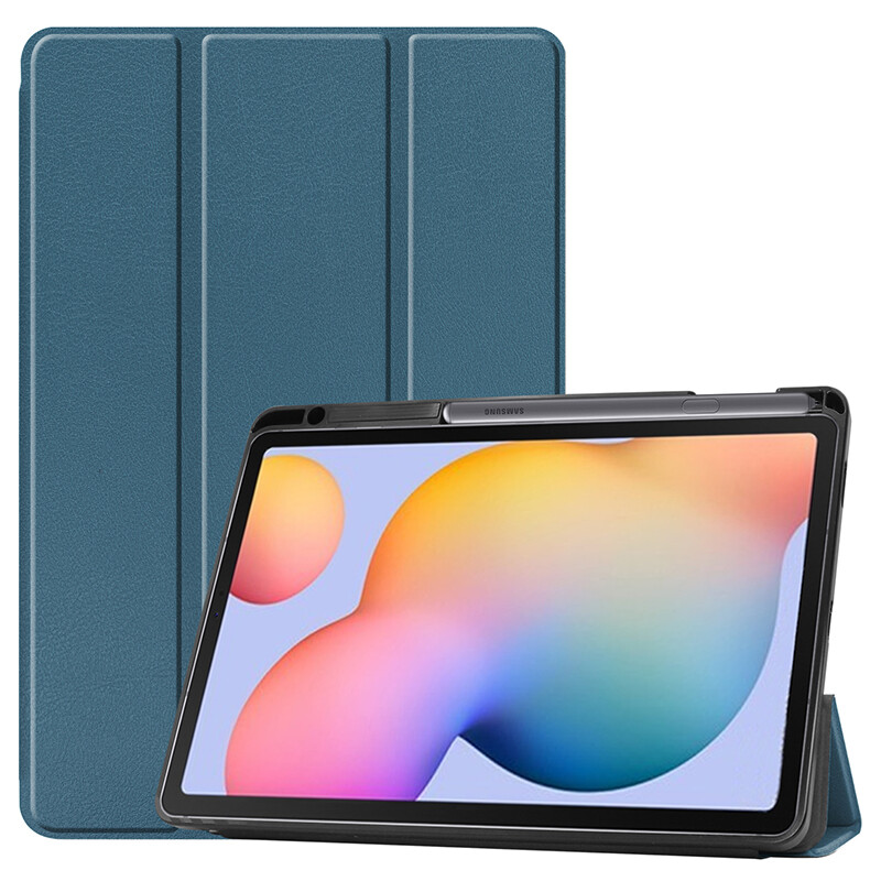 pen slot case for Samsung Galaxy Tab S6 Lite cover with pencil holder s6lite 2022 10.4 inch SM-P610 P615 P617 P613 P619 soft shell protector