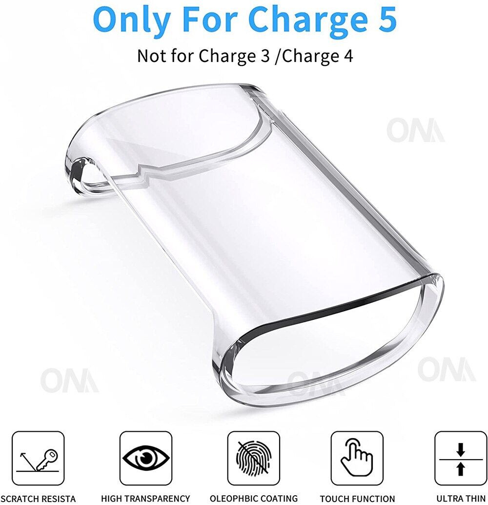 Ốp Bảo Vệ Màn Hình Cho Fitbit Charge 5 Ốp Bảo Vệ Đồng Hồ TPU Mềm Siêu Mỏng Cho Fitbit Charge5 Phụ Kiện Ốp Chống Sốc