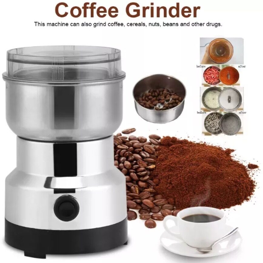 KOKORO Electric Stainless Steel Coffee Bean Grinder Home Grinding ...