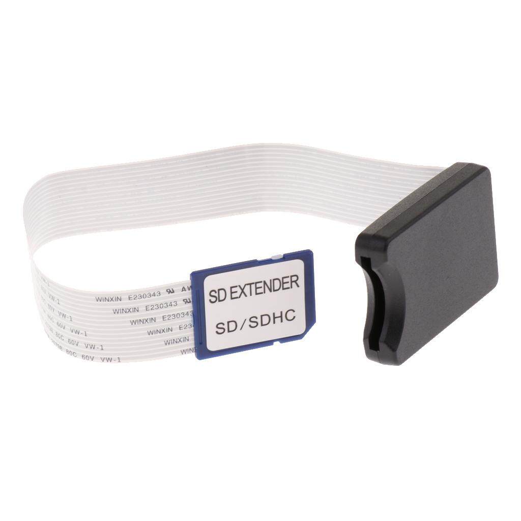 Gazechimp Extender Fleksibel untuk SD untuk Micro Kartu SD TF Kabel Ekstensi Adaptor 25 Cm