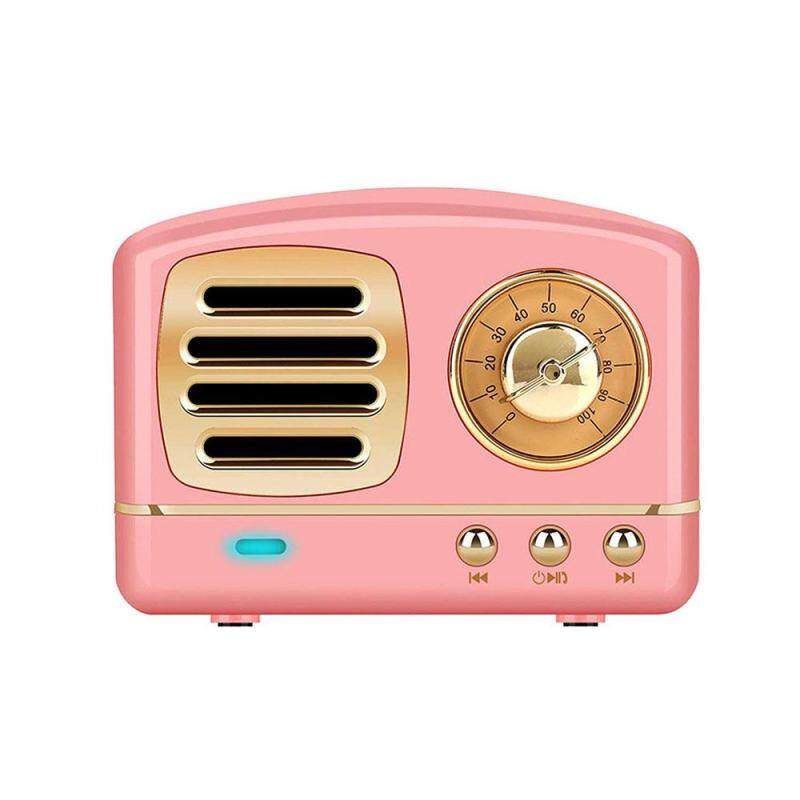 Loa Mini Wir-less Retro Micrô Tích Hợp Hỗ Trợ Kết Nối BT Thẻ TF Đầu Vào USB AUX Cho Bữa Tiệc Trắng