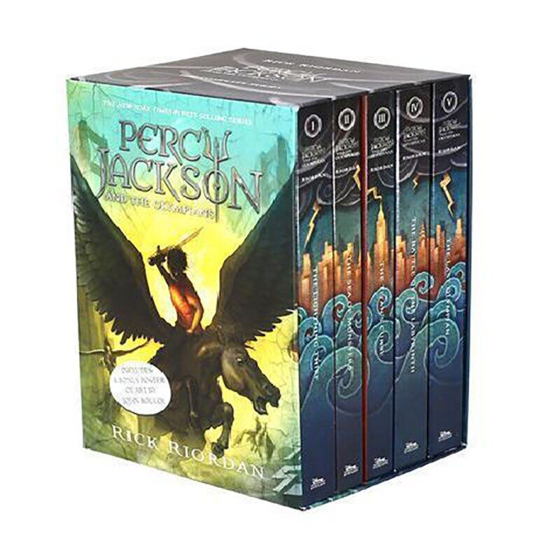 5 Books/Set Percy Jackson &Amp; The Olympians English Original Novel Books Children'S English Picture Book Sets