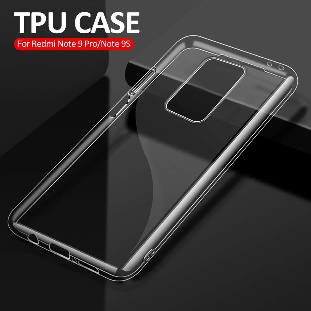 Lenuo Ultra-thin Transparent TPU Casing For Xiaomi Redmi Note 9s / Note 9 Silicone Soft Case For Xiaomi Redmi Note 9 Pro Max / Note 9 Pro Shockproof Phone Cases