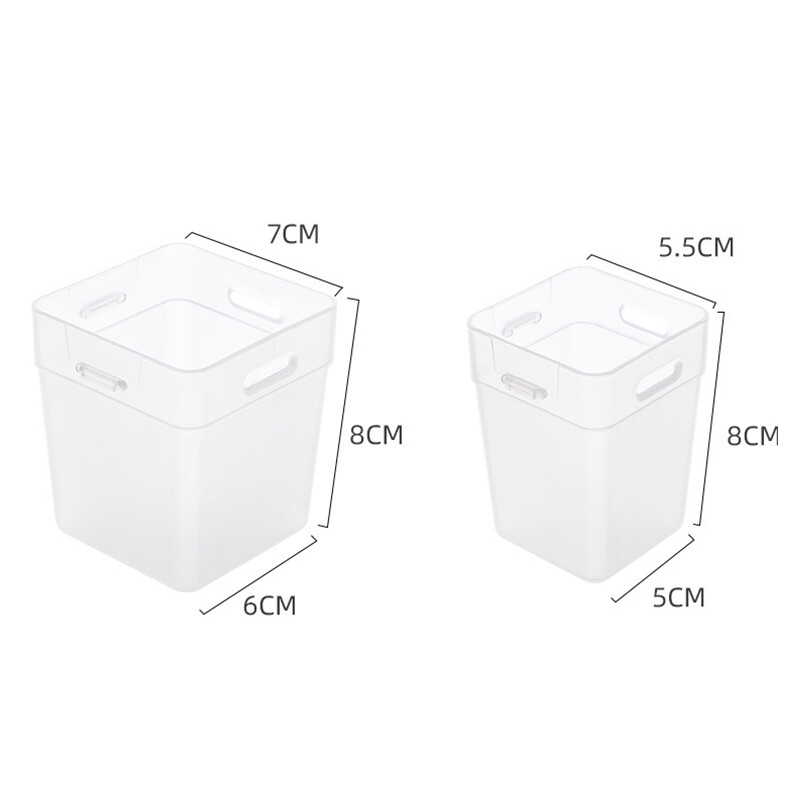 HOUSEEKER Set 2 hộp đựng đồ gia vị gắn nhanh chất liệu PP trong suốt giữ gọn gàng cho tủ lạnh-INTL