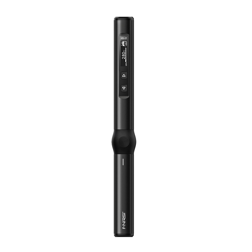 NANWEI Intelligent Electric Soldering Iron Portable Soldering Station 0.87inch OLED Display Aluminum Alloy Housing with Temperature Adjustment Input Voltage Adjustable Function
