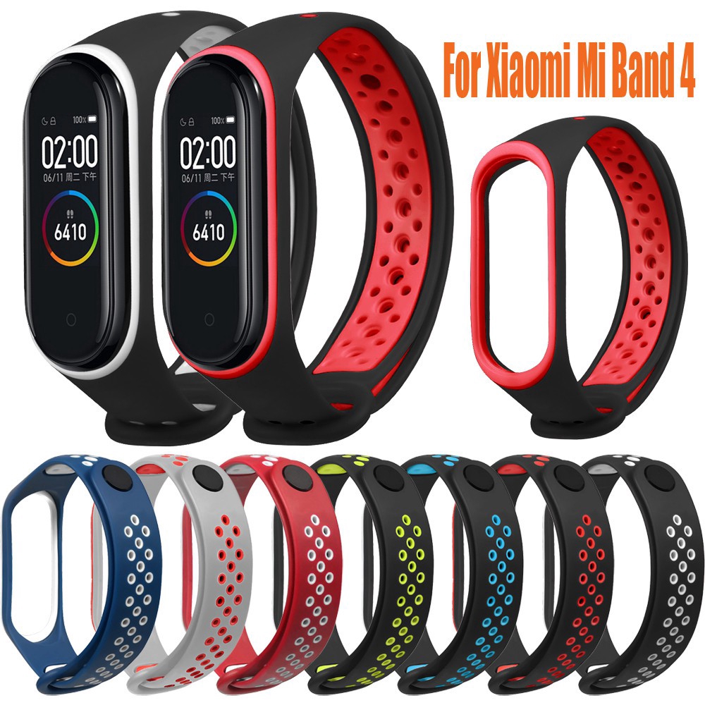 For Xiaomi Mi Band 4 Sport Strap Silicone strap Smart Wristband Replacement band For xiaomi mi band 4