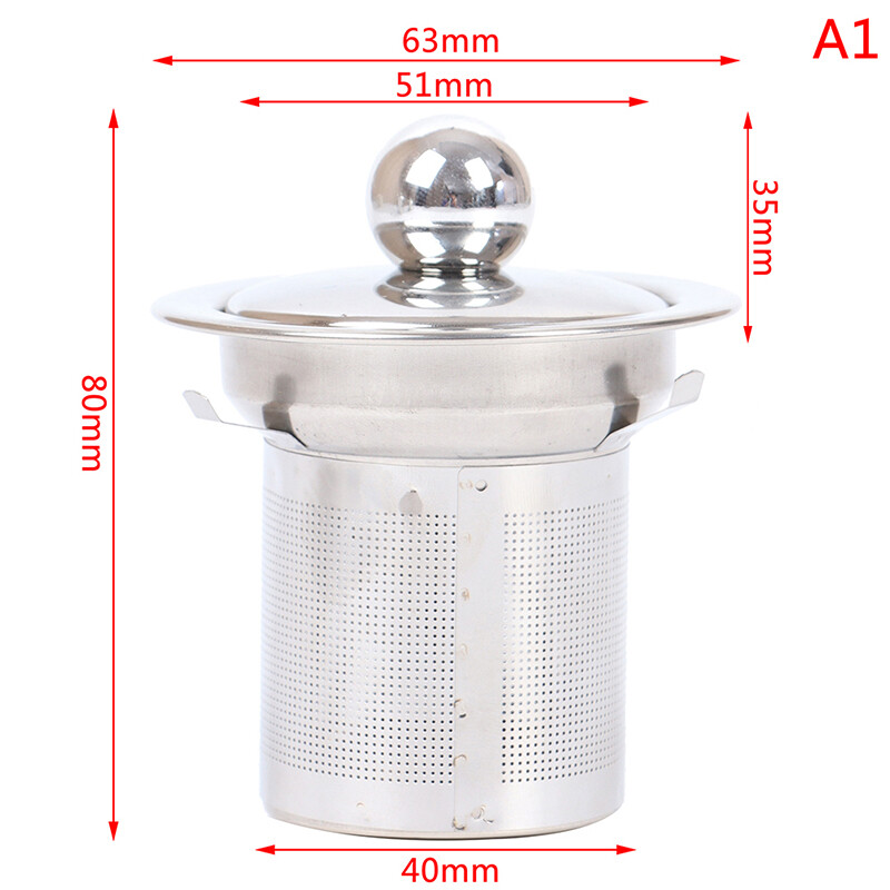 Reusable Stainless Steel Tea Strainer Mesh Infuser Basket Loose Tea Leaf Infuser