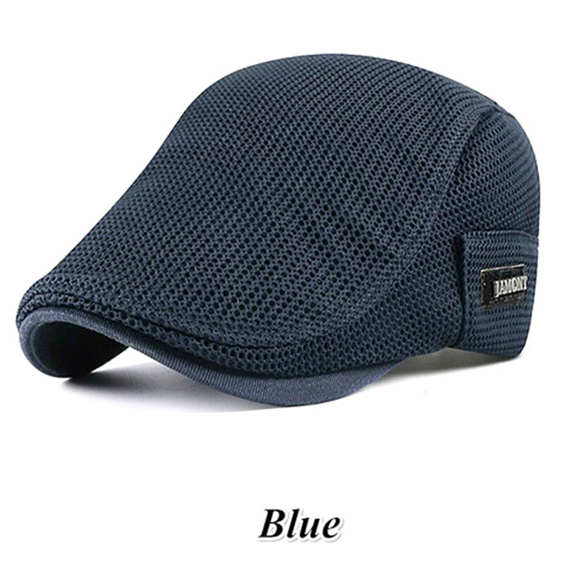 CAT Cabbie Flat Cap Breathable Mesh Newsboy Beret Ivy Cap
