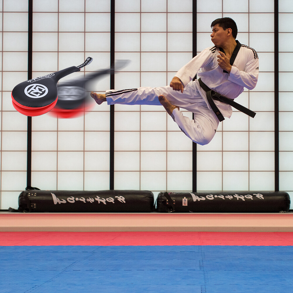【Bán Chạy】miếng Bọt Biển Phục Hồi Taekwondo PU Cho Trẻ Em Miếng Đệm Đá Đôi Bền Cho Tập Luyện