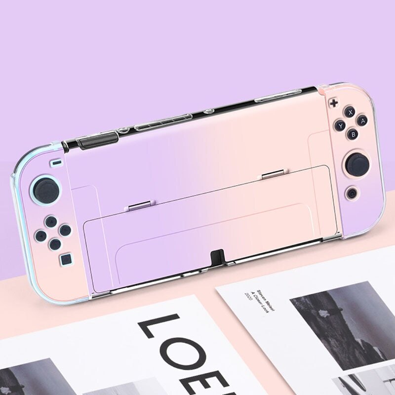 Nintendo Switch Ốp Cứng Bảo Vệ OLED Ốp Điều Khiển Joy Con Vỏ Bọc Toàn Bộ 5 Món Cho NS OLED Phụ Kiện