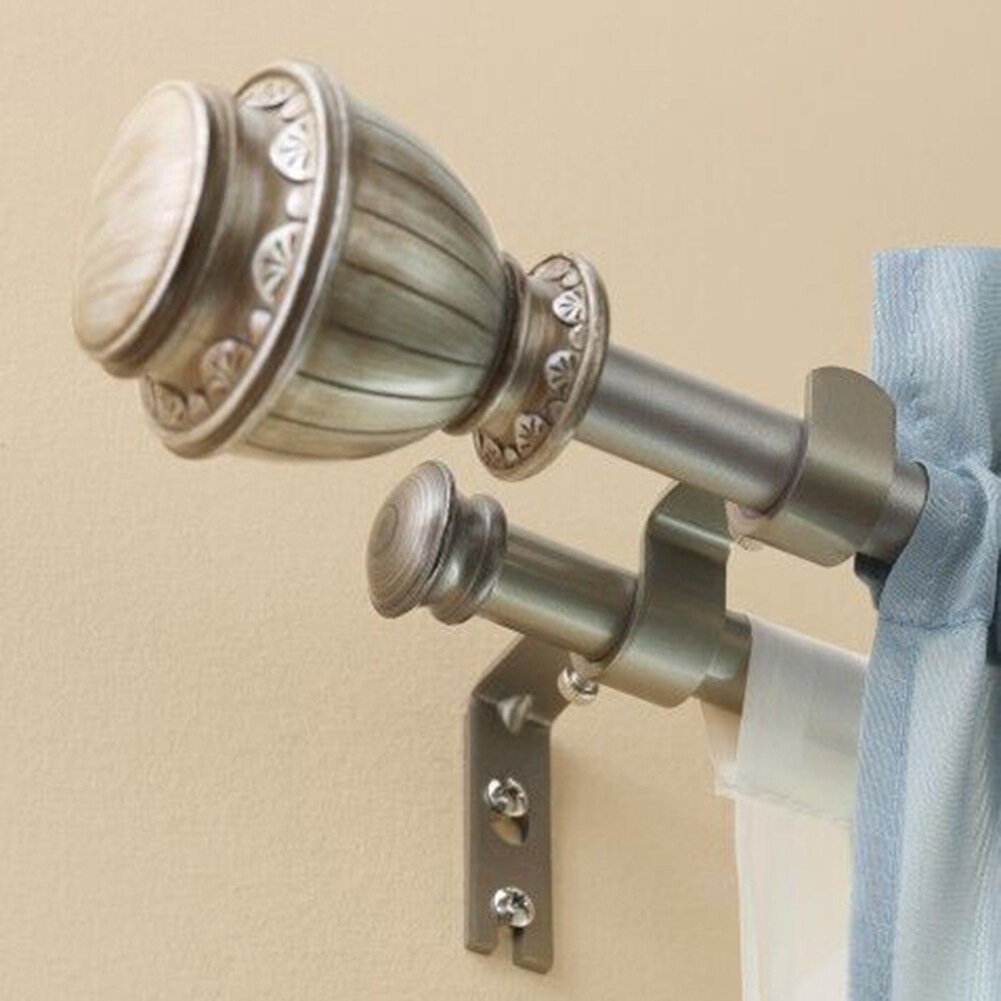 Cerdars Mandari adjustable iron window curtain rod holder fix hook curtain rod bracket