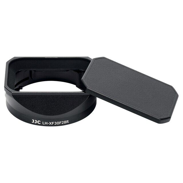 JJC Square Metal Lens Hood Compatible with Fujifilm XF 30mm F2.8 R LM