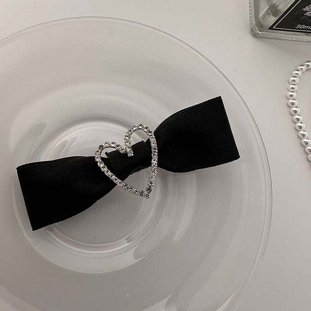 Sanhe 2023 New Bowknot Hair Accessories Love Shining Diamond Bowknot Super Fairy Hairpin