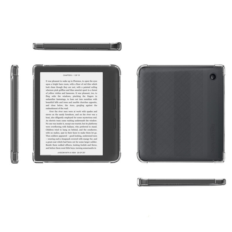 Soft jelly case for kobo libra 2 kobo clara 2e e-book reader shockproof cover