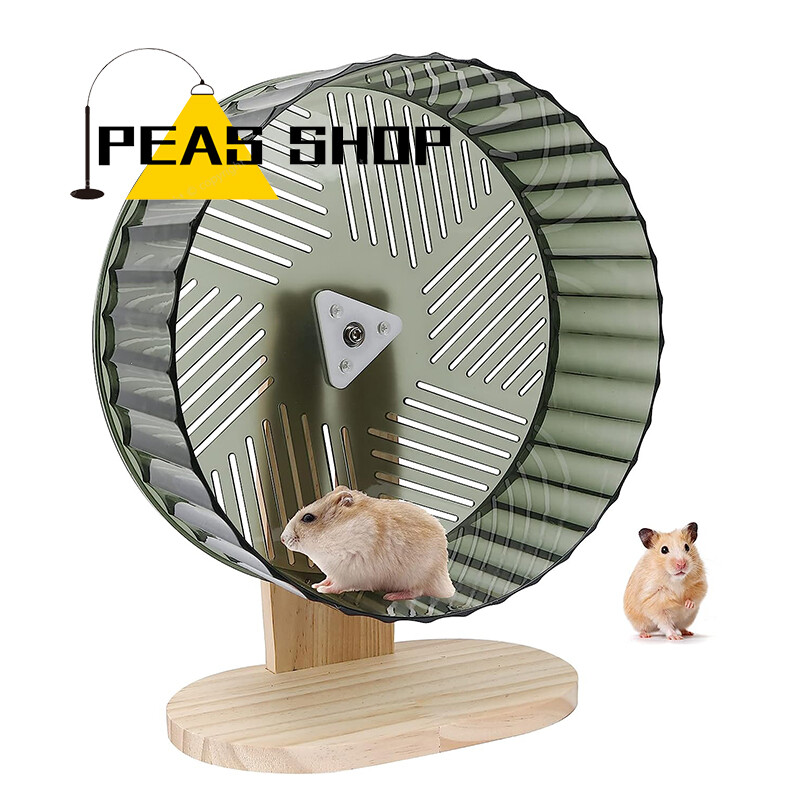 Silent Hamster Wheel Clear Large Hamster Exercise Wheel 9-inch