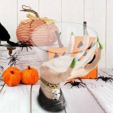 Yizei nhựa sáng tạo đứng trang trí Halloween Ốp nhiều màu ngọt ngào Bát Thủ công mỹ nghệ bát đựng đồ ăn nhẹ phù thủy tay