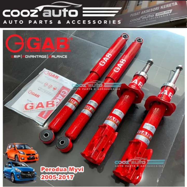 Perodua Myvi 2005 2017 Gab Sa Series Heavy Duty Sport Absorber Suspension Lazada