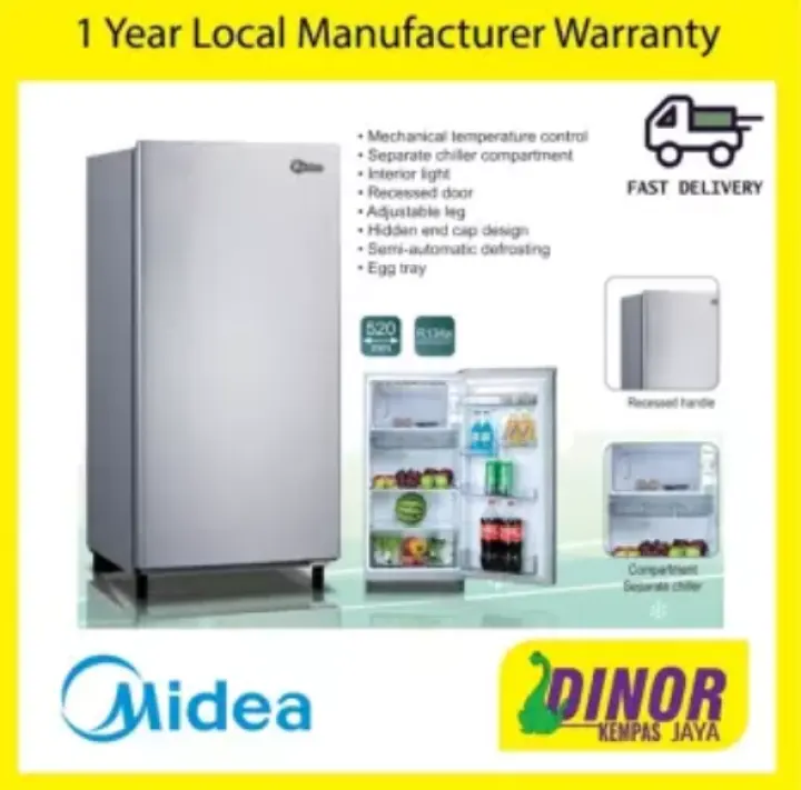 Own Lorry Delivery Only In Johor Free Unbox Midea Ms 196 Single 1 Door Fridge Refrigerator Ms196 156l Peti Sejuk Md Ms 196 Lazada Own Lorry Delivery Only In Johor Free Unbox Midea Ms 196 Single 1 Door Fridge Refrigerator Ms196 156l Peti Sejuk Md Ms 196 Lazada