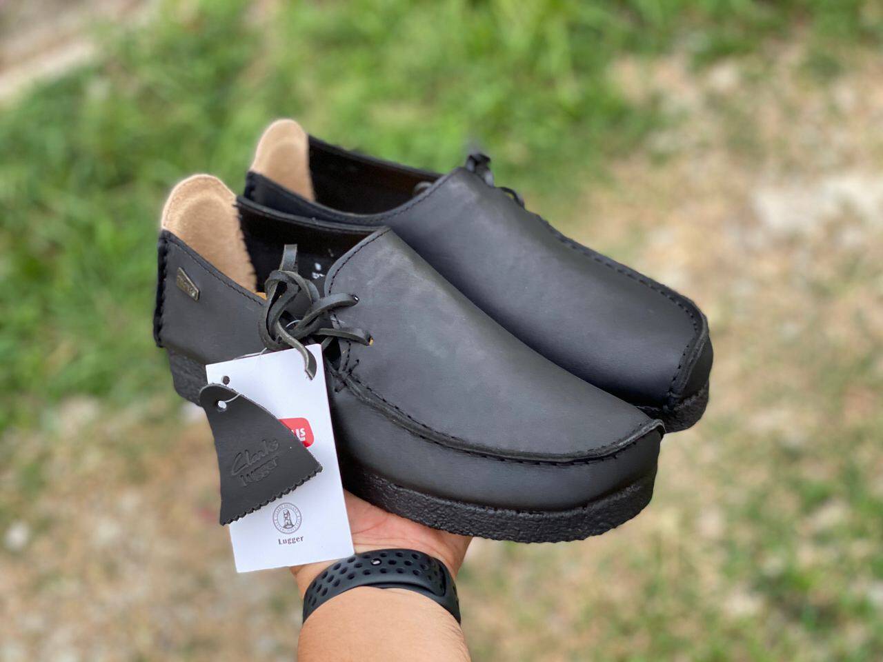 Clarks lugger clearance black