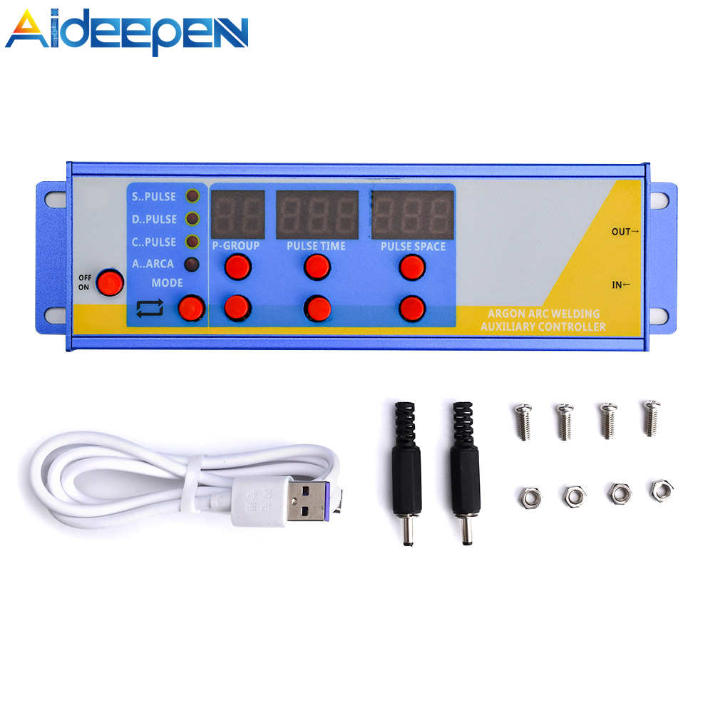Aideepen Argon Arc Welding Retrofit Cold Welder Controller Machine Argon Arc Welding Pulse Controller Argon Arc Welding Spot Welding Mach