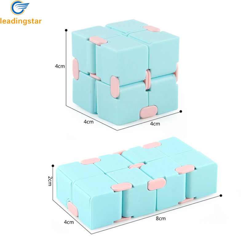 LEADINGSTAR Fast Delivery 2x2 Magic Cube Pocket Flip Infinite Speed Cube Decompression Educational Toys For Children Birthday Gifts