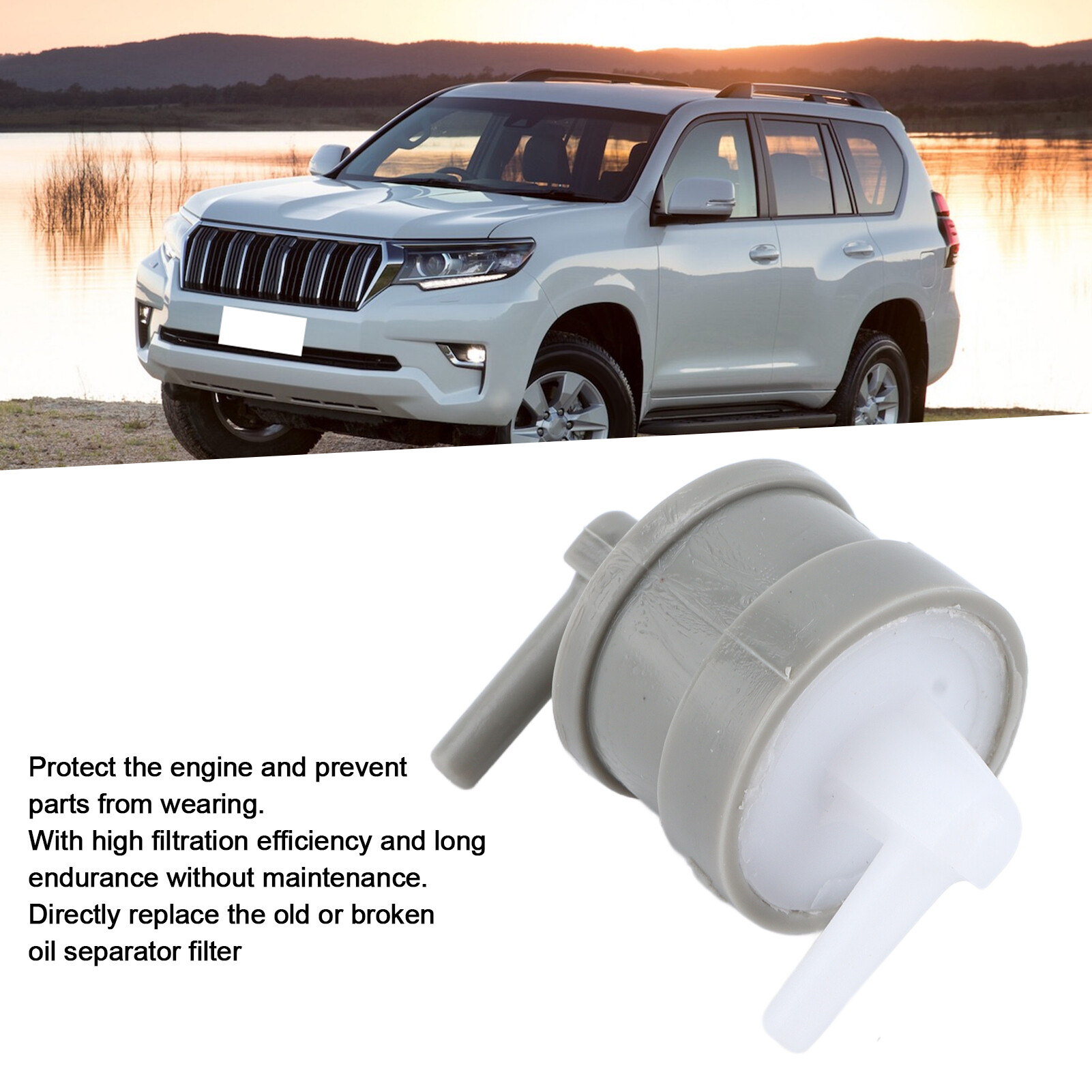 MAP Sensor Oil Separator ABS MAP Sensor Oil Filter Lightweight Assembly for Car Modification