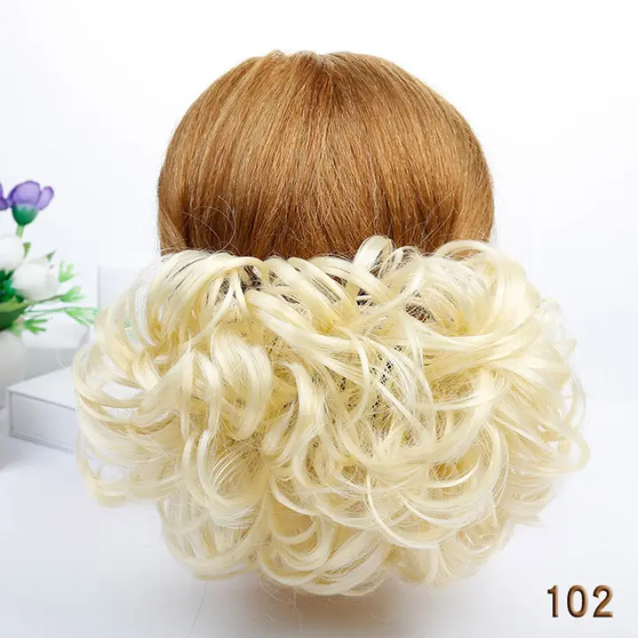 Lupu 5 Colors Synthetic Hair Bun Chignon With Two Combs Updo